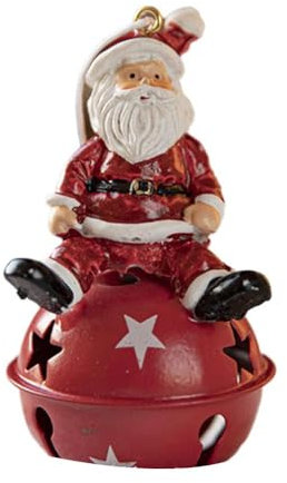 2024 Weihnachtsglocke, nordische bemalte Ornamente, Kunstharz-Anhänger, Schneemann, Weihnachtsschmuck, Baumschmuck