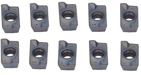 CNC-Drehmaschineneinsätze, 10 Stück, mehrschichtig beschichtete Hartmetall-Drehmaschinenklingen, hocheffizienter Drehfräser für Drehmaschinen-Drehwerkzeughalter, Ersatzeinsatz