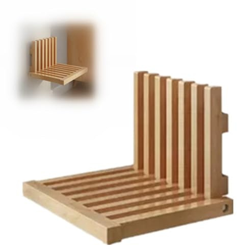 Sgabello da doccia pieghevole in legno massello Sgabello da bagno Sedile pieghevole per doccia a parete Sgabello da doccia salvaspazio Sedia da parete invisibile Panca porta scarpe da ingresso