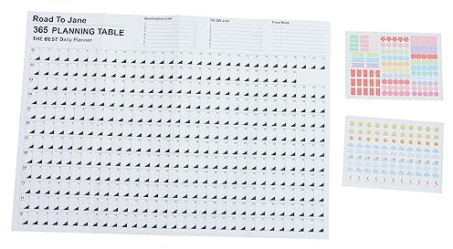DOITOOL Jahreswandkalender Aus Papier Ganzjahresplanerkalender Großer Kalenderblatt Für Wand Einfacher Papierkalender Zum Planen