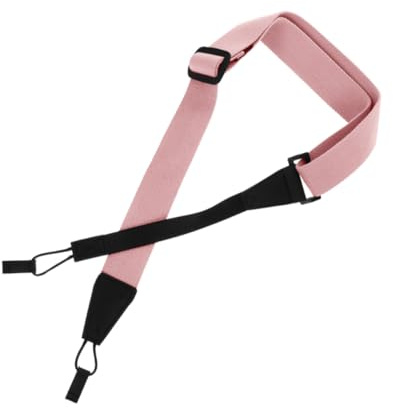 LOLIPPYY Ukulelengürtel und Ukulelen Haltegurt aus Baumwolle und Mikrofaser Rosa Praktisch und Stylish Geeignet als Umhängegurt für Ukulele und Gitarre Einfach zu Tragen