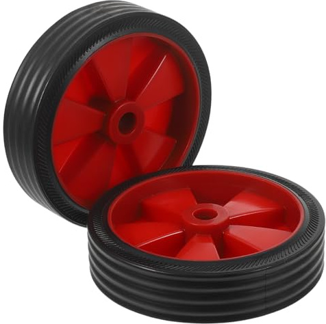 Ciieeo 2 Ruedas de Compresor de Aire Silenciosas y Estables de 5 Pulgadas Plástico Resistente para Electrodomésticos y Compresores, Pack de 2 Piezas Antideslizantes