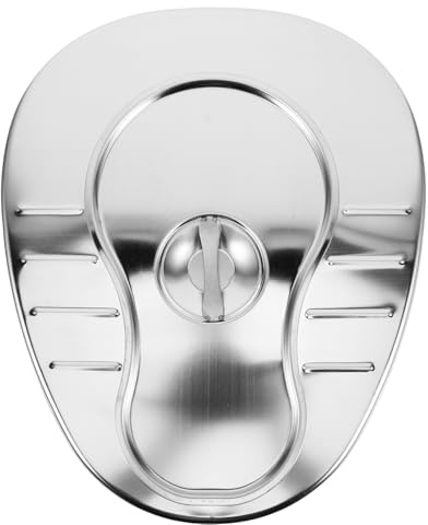 Baluue Nachttopf für Erwachsene mit Deckel Bettpfanne aus Edelstahl Urinal für Bettlägerige Patienten Tragbare Toilette mit Großem Fassungsvermögen für Heim und Krankenhausgebrauch