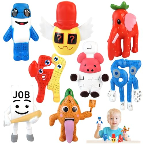 TOGETDREAM 8 Pezzi Set di 67 action figure Steal A Brainrot Simpatici giocattoli da collezione per i fan Personaggi dei videogiochi Bambole Decorazioni da scrivania Natale compleanni e feste