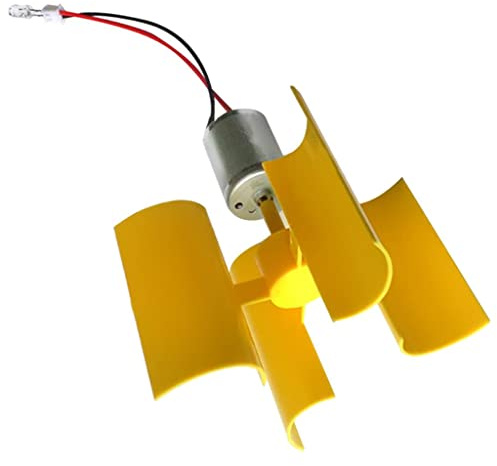 Wmqbjta Generador Eólico Miniatura Kit Modelo de Turbina Eólica Generador de Viento Motor de Ensamblaje Juguete Educativo Material Plástico Adecuado para,