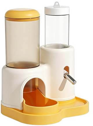 Gerbil Abbeveratoio,Alimentazione automatica per piccoli animali,Distributore di acqua e cibo per criceti | per Scoiattolo Riccio Coniglio Chinchilla Furetto Camera da Soggiorno Balcone