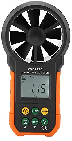 Chrees Anemometro Professionale Misuratore di velocità del Digitale per Misurazioni Portatili con Retroilluminazione LCD per Appassionati di Meteorologia