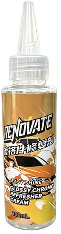 Detergente per Cromature - Rimozione Ruggine Veicoli - Crema Riparatrice Per Cromature - per Dettagliatori Toelettatori Modificatori Restauratori Berlina Camion SUV Camper Garage Casa Officine