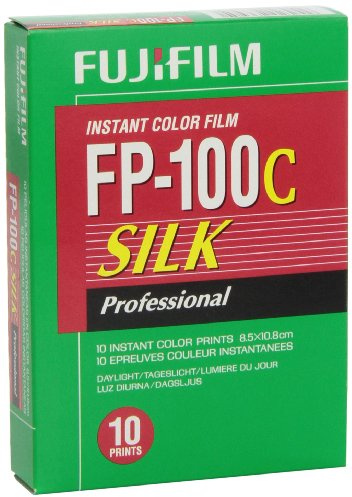 Fujifilm FP-100C Silk - Papel fotográfico para cámaras instantáneas (10 unidades)