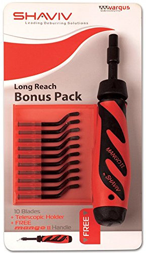 Vargus 155-00181 Shaviv Mango 2 B Handle with 10XB100, Red/Black
