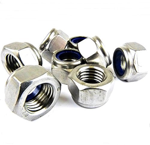 10 PACK M4/4mm A4 MARINE GRADE STAINLESS NYLOC LOCK NUTS LOCKNUT DIN 985