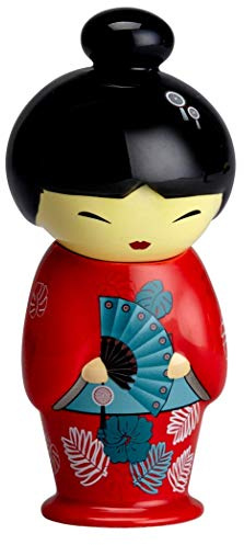 Eigenart Teafan Maiko Geisha red Tee-Ei aus Porzellan mit Deckel und Edelstahlsieb, BPA frei, 350ml, 80054