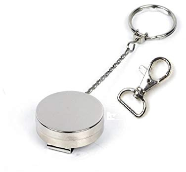 1x KETTE Ausweisjojo Stahlseil Gürtelclip Jojo Zipper Aufrollmechanismus EXTRA STARKE Zugkraft & Karabinerhaken