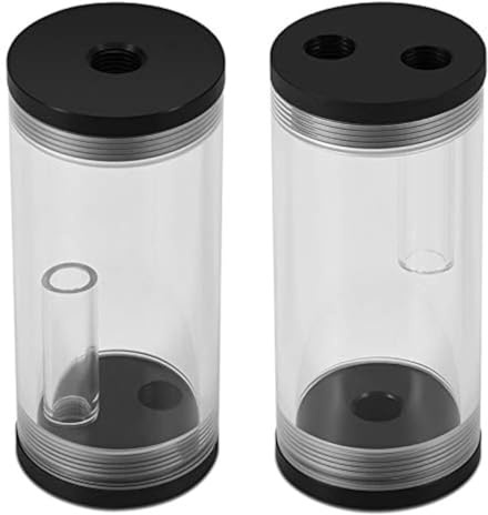 Goshyda Zylinderwasserbehälter, POM + PMMA-Material, PC-Computer Flüssigwasserkühlung Ra/Diator Acrylzylinder Wasserbehälter Tank Kit zur Wärmeabnahme, Aufrechterhaltung der richtigen Temperatur