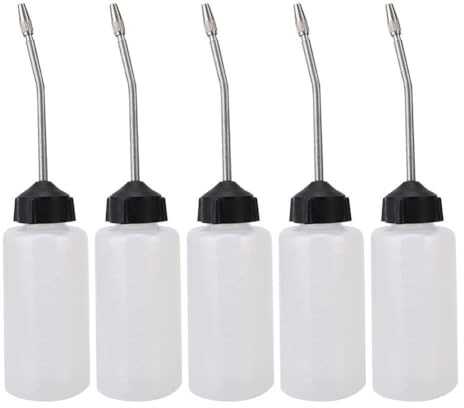 5 Stück Nähmaschinenöler 120 ml Kunststoff Ölspender Ölflasche mit langem, verlängertem Auslauf für die Wartung von Heimwerker und Nähmaschinen