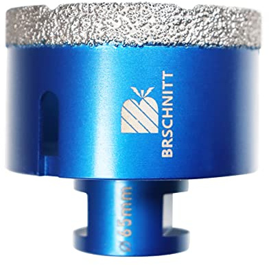 Diamant Fliesenbohrer 65mm - M14 Diamantbohrer Lochsäge für Fliesen Porzellan Keramik Marmor Granit Bohrungen, für Winkelschleifer