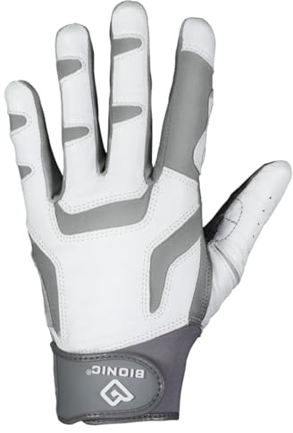 Bionic kvinnors ReliefGrip 2.0 golfhandske (silver, liten, höger)