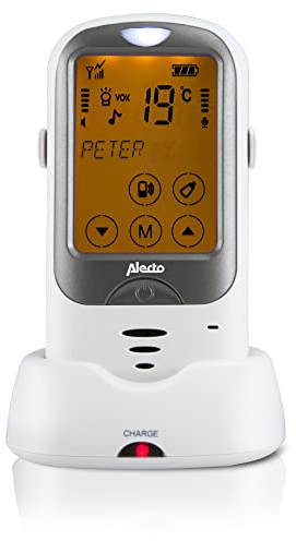 Alecto DBX68BU - Zusätzliche Babyeinheit für DBX-68/DBX68GS - Babyphone Unit - Baby Monitor Unit - Weiß