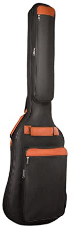 Perfeclan E-Bass-Gitarren-Rucksack, verstellbarer Schultergurt, Tragetasche mit Taschen-Bassgitarren- für akustischen E-Bass zu Hause, Bass