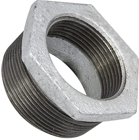 AERZETIX - C64930 - Riduzione maschio/femmina 2''x1 1/2 zincato - in ghisa - raccordo tubo filettato con fermo interno per avvitare - idraulico-riscaldamento impianto di acqua alimentazione