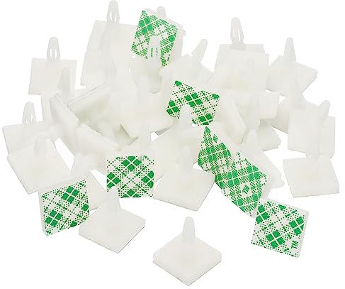 PATIKIL 40Stk Klebriger PCB Abstandhalter 0.25 Stützhöhe Weiß | Selbstklebende Abstandhalter, Klebeisoliert, Abstandshalter für PCB PC Brett Unterstützung