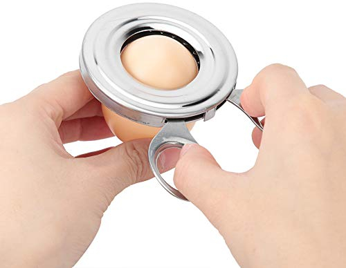 Cortador de Huevos Profesional, Acero Inoxidable, Pelador Cocidos Con Separador Y Tijeras, Herramienta Cocina Restaurante Hogar