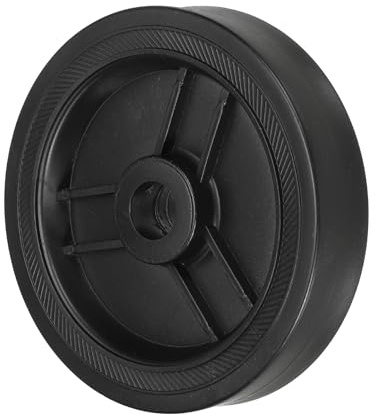 PATIKIL 5 Pollici Ruote per Compressore d'Aria, Ricambi Universali per Ruote di Compressore d'Aria con Foro 0,65 per Facilitare Mobilità, Nero