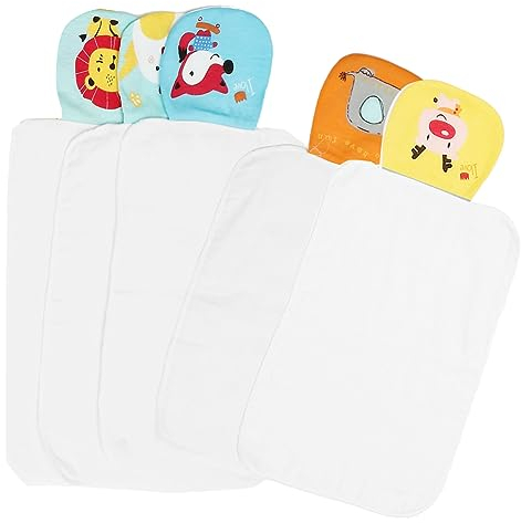 SAFIGLE 15stücke Teiliges Cartoon Baumwoll Schweißhandtuch Für Junge Mädchen Absorbierende Rückentücher Tierdesign Für Spielen Laufen Und Outdoor-aktivitäten Leicht Zu Reinigen