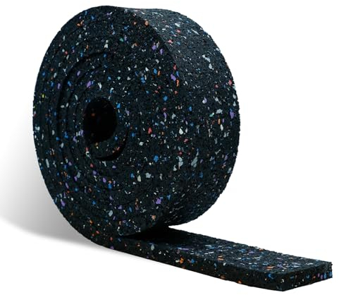CCLIFE Terrassenpads Rolle 2m Bautenschutzmatte Gummigranulat 50x10mm Wasserdicht rutschfest Stoßfest Geräuschdämpfend