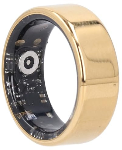 Vikye Smart Ring Health Tracker, Sleep Tracking Wearable Health Rings, Health Fitness Tracker Rings for Women & Men, with Multiple Sport Modes (Gold)