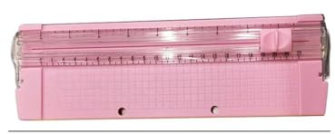 LXHZSY Schneidelineal A4-Papierschneidemaschine, DIY-Zubehör, tragbarer Scrapbook-Schneider, Ersatzklingen, rutschfestes Zubehör for Büro, Zuhause, Schule(Pink for A5)