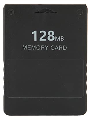 Kodrily PS2 Memory Card, High Speed Game Memory Card, 15% Speed Up Portable Memory Cards, Compatible with ABS PS2 Accessories Replacement for Saving Games and Information (128MB)