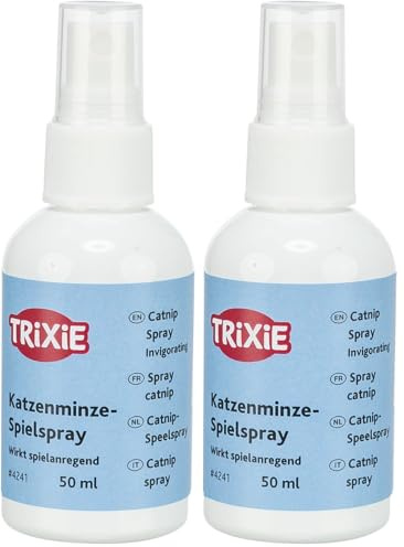 Titel: TRIXIE Catnip-Spielspray - regt zum Spielen und Schmusen an - einfach aufsprühen - 50 ml - 4241 (Packung mit 2)