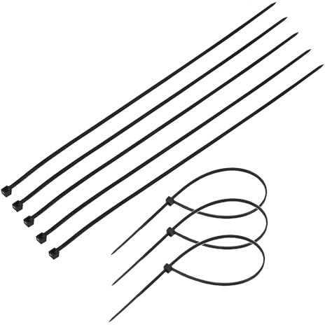 TERF® 10 bridas negras de 730 mm x 13 mm de nailon resistente, mecanismo de autobloqueo seguro para el hogar, oficina, jardín, garaje, taller, uso DIY