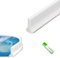 Shower Splash Guard Floor Barrier, 2M Threshold Water Dam Retention System, Wet Room Floor Barrier, Self-Adhesive Shower Barrier, Self-Adhesive Sealing Strip for Kitchen Sink for Kitchen, Bathroom