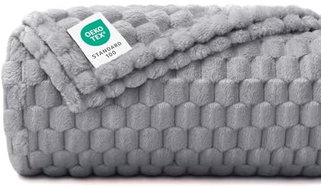 luciphia Hundedecke Katzendecke Waschbar, Kuscheldecke Flanell für Kleine Mittlere Größe Hunde Katzen, Haustier Decke für Unterwegs Kuschel Flauschig und Weich, Grau 76 x 104 cm