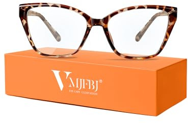 Blue Light Glasses Womens, Fashion Cat Eye Anti Blue Light Blocking Eyeglasses, TR90 Bluelight Glasses for Computer & Gaming & Screen Use, Reduce Eye Strain & Improve Sleep,Tortoise