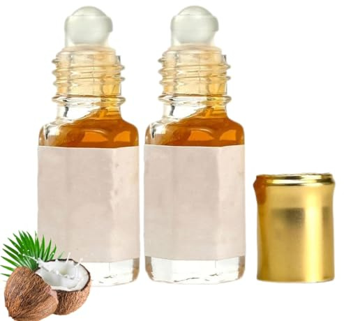 Olio profumato fruttato roll-on, floreale fruttato a lunga durata per donna, formato da viaggio, profumo roll-on per donna e uomo (2 pezzi)