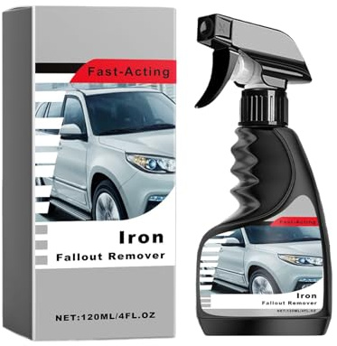 Miyanvuo Spray Décapant Rouille | 120 ML Produit Nettoyant pour Entretien De La Voiture | Spray Enlève-Rouille pour Roues de Voiture | pour Les Surfaces en Alliages Inoxydables Chromés