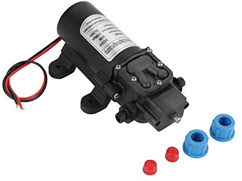 Bomba de diafragma eléctrica de 60W DC24V, Mini bomba de agua autocebante de alta presión, 5L mínimo para lavado de coches, pulverización y transferencia de agua