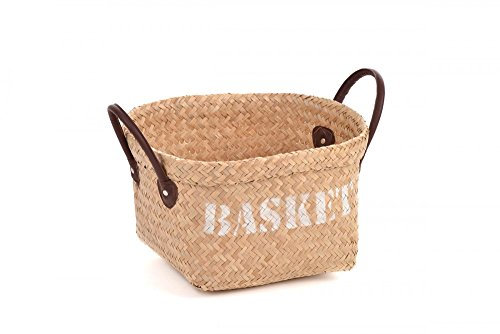 animal-design Seegras Panier de rangement en osier avec poignée