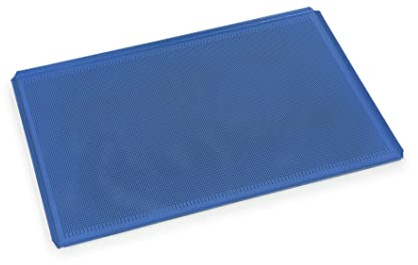 Silicon-Tech Antihaftbeschichtete Alu-Backform gelocht, 60 x 40 mit professioneller Sweetfood Beschichtung Ideal für Brot Pizza Fladen, Ø 2 mm Loch, 3,5mm Abstand zwischen den Löchern