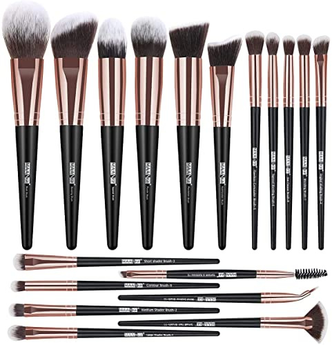 Pinselset Makeup MAANGE Schminkpinsel Set 18 stück Professionelle Make up Pinsel Set Premium Synthetic Foundation Lidschatten Blush Kosmetikpinsel Set