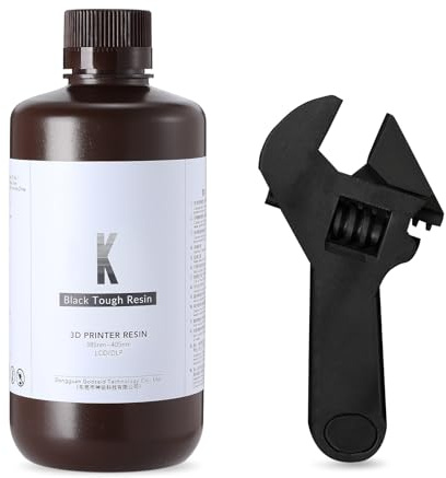 RESIONE Hart 3D Drucker Resin, Nicht sprödes ABS Like Hart Tough &Starres 3D-Resin für LCD-3D-Druck UV 405nm Schwarz 1000g