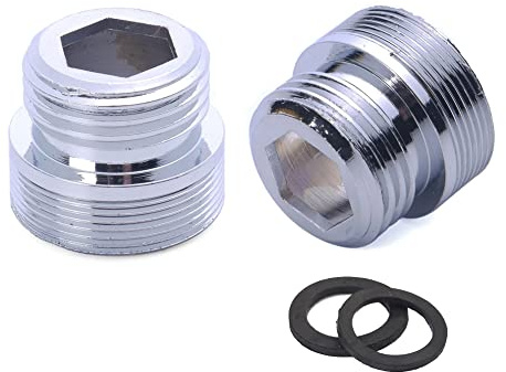 HATOOLHA® Adaptador de grifo, latón macho NPT rosca, adaptador de aireador para conectar G1/2 Adaptador de manguera de agua para manguera de jardín Filtro de agua (M20 - G1/2)