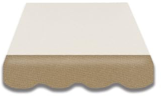 Leudus Markisen Volant Markisenbespannung Sonnenschutz Ersatzstoffe 3.83m*23cm SPD006 Sonnenmarkise fertig genäht