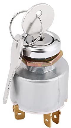 Comandi di Accensione, Interruttore Avviamento Motore Universale 12V Controllo dell'Accensione 3 Posizioni On Off con 2 Chiave SPB501 Accensione Blocco Avvio Universal dell'Interruttore per Auto Moto