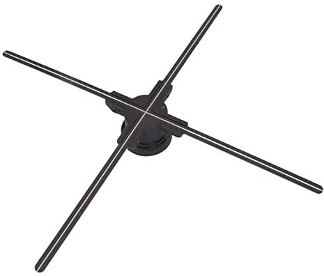 Bewinner 3D-Hologramm-Projektor, 60 Cm, 1600 X 720, 3D-Hologramm-Display, Hologramm-Lüfter, WiFi-App-Steuerung, Mobile Bildschirmprojektion, Tragbarer Projektor für Einkaufszentren, Partys