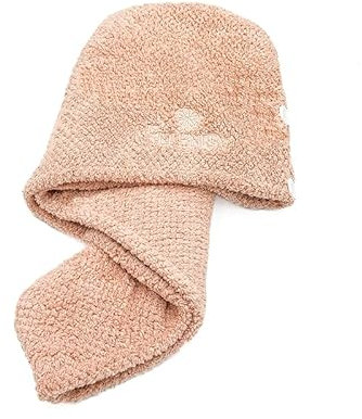 ELLENITY's Double Layer Hair Wrap Lussuoso panno anti-crespo rapido asciugatura capelli ultra morbido, doppio strato e ad asciugatura rapida, in microfibra assorbente con due bottoni, rosa