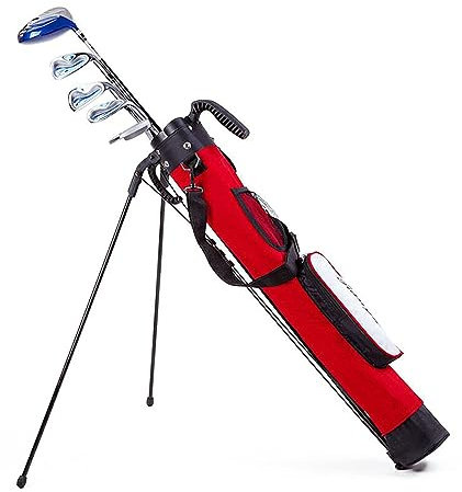JTBDWOSK Putt Aufbewahrungsbeutel, Leichter Golf-Stand-Tasche Mit Stand Wasserdichtem Golfclub Tragen Tasche, Golfspieler Geschenke,Rot
